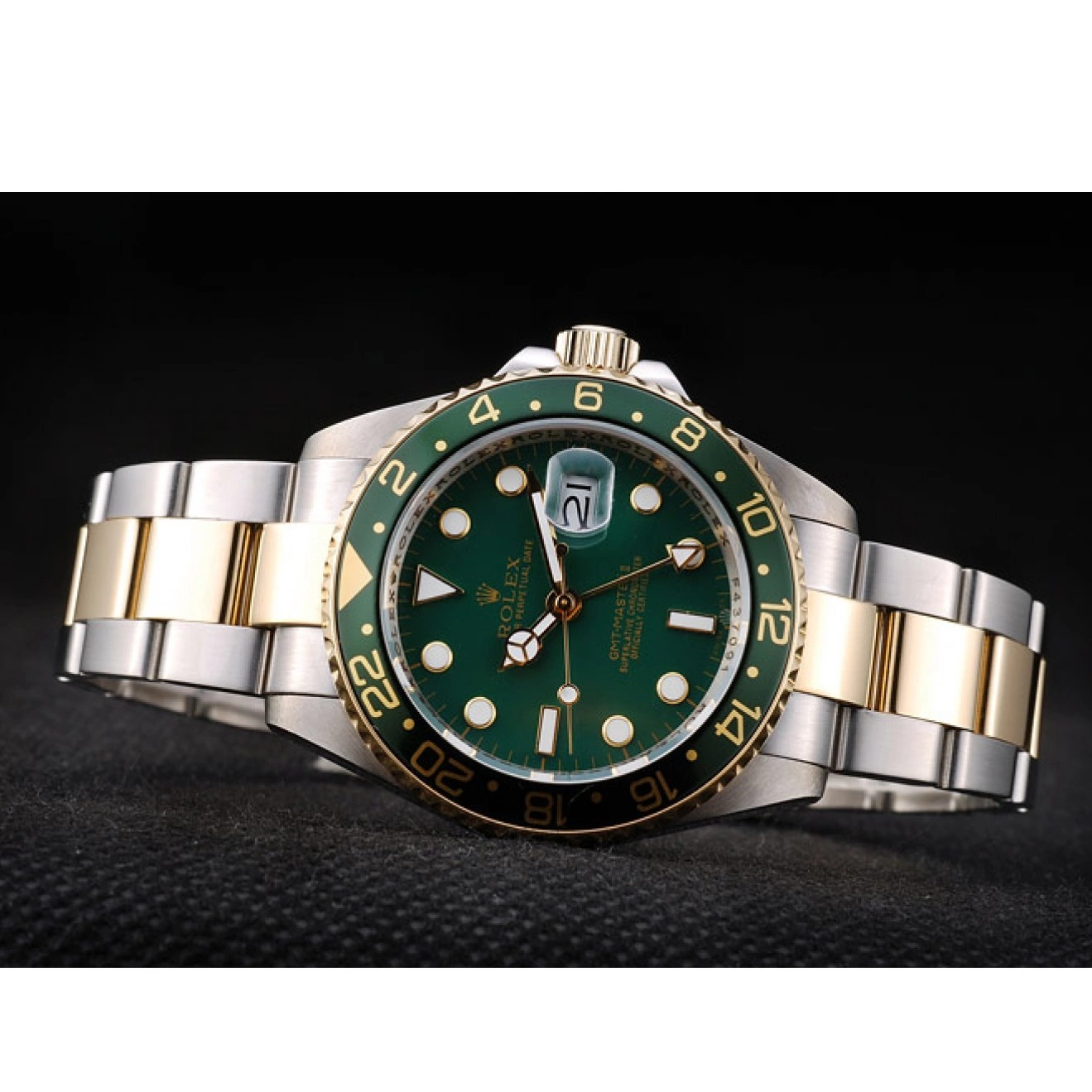 Aaa replica watch Rolex Watch Bezel Green Dial II Master GMT Green Ceramic 0725